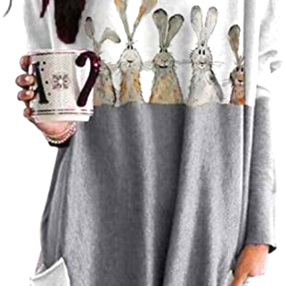 no particular brand Tops - 🐰4 for 20$ 🐰Charming Bunny Sweater NWOT